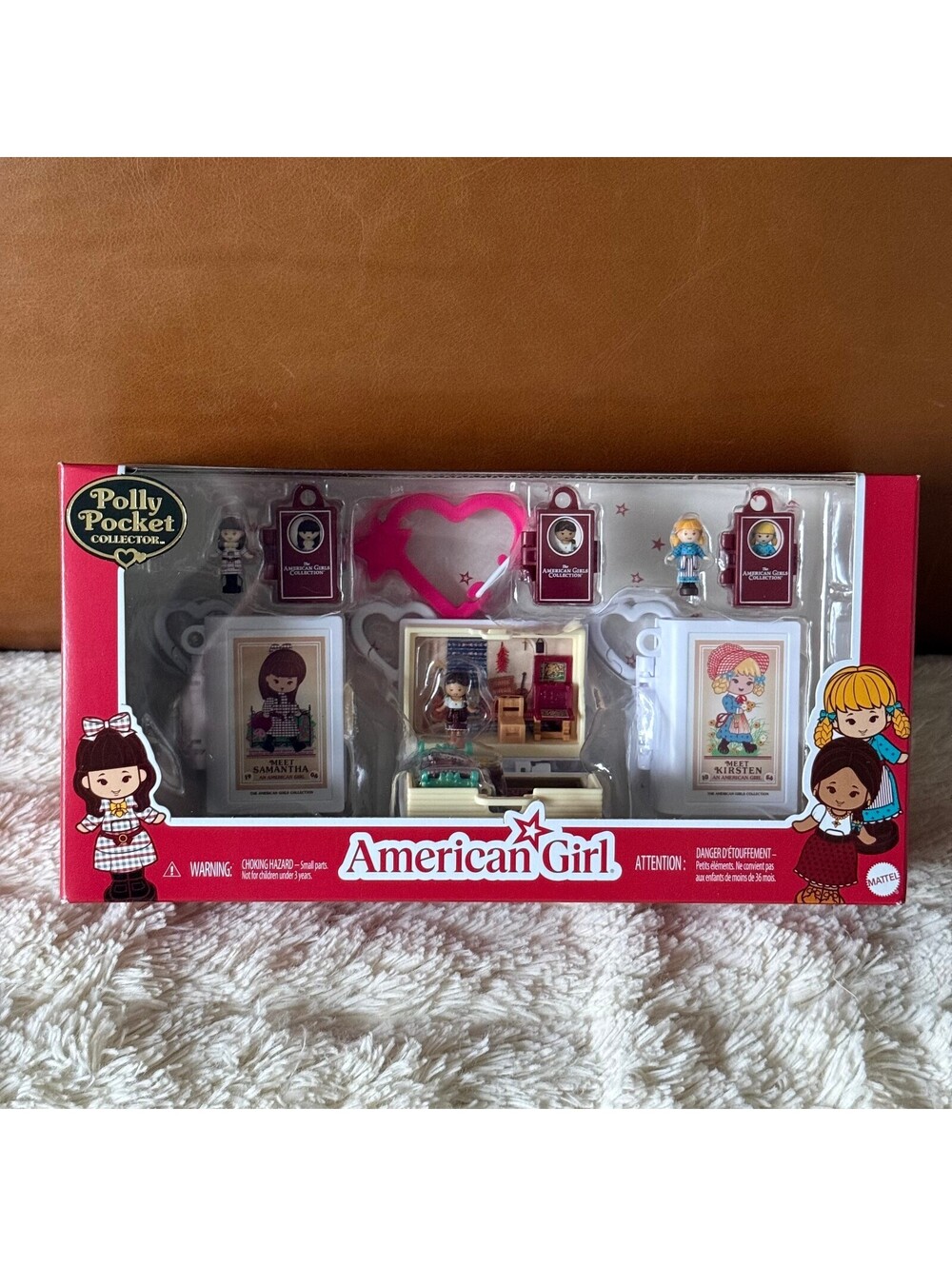 Polly Pocket x American Girl Collector 3 Pack Samantha Kirsten Josefina NEW
